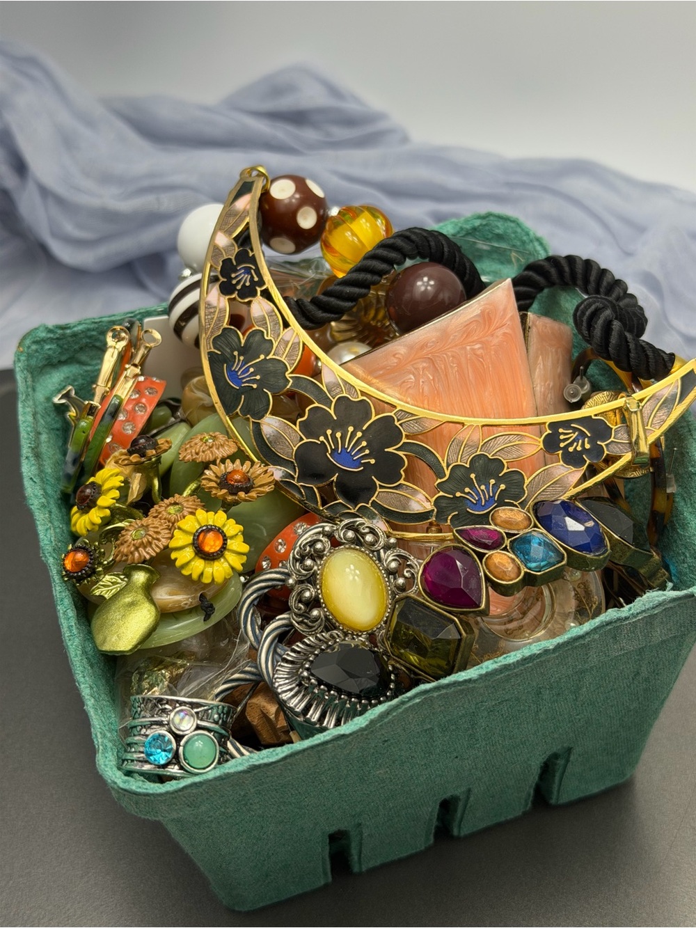 Fruit basket Full of Wearable Jewelry